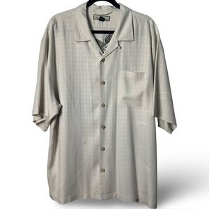 Tommy Bahama – Men’s Island Rider Silk Embroidered Back Shirt White – Sz. XL